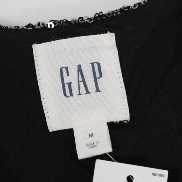 GAP Silver Sequin Jacket - Perfect for Parties, Size Medium, NWT - Picture 5 of 7